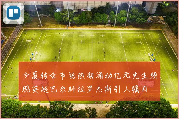 今夏转会市场热潮涌动亿元先生频现英超巴尔科拉罗杰斯引人瞩目